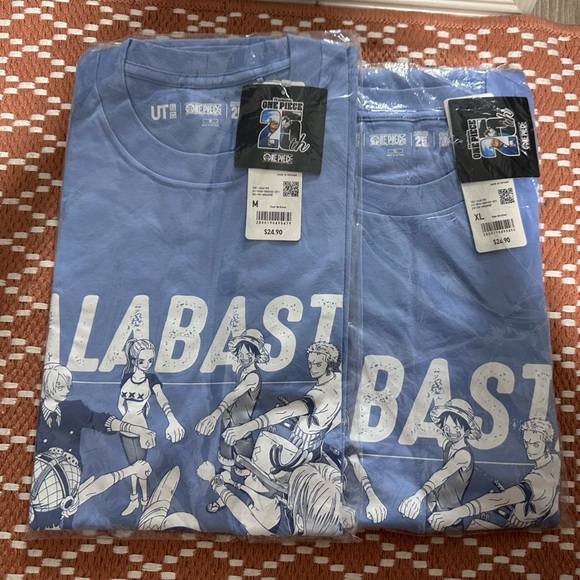 UNIQLO LIGHT BLUE ONE PIECE- ALABASTA ARC Graphic Tee - Picture 5 of 5